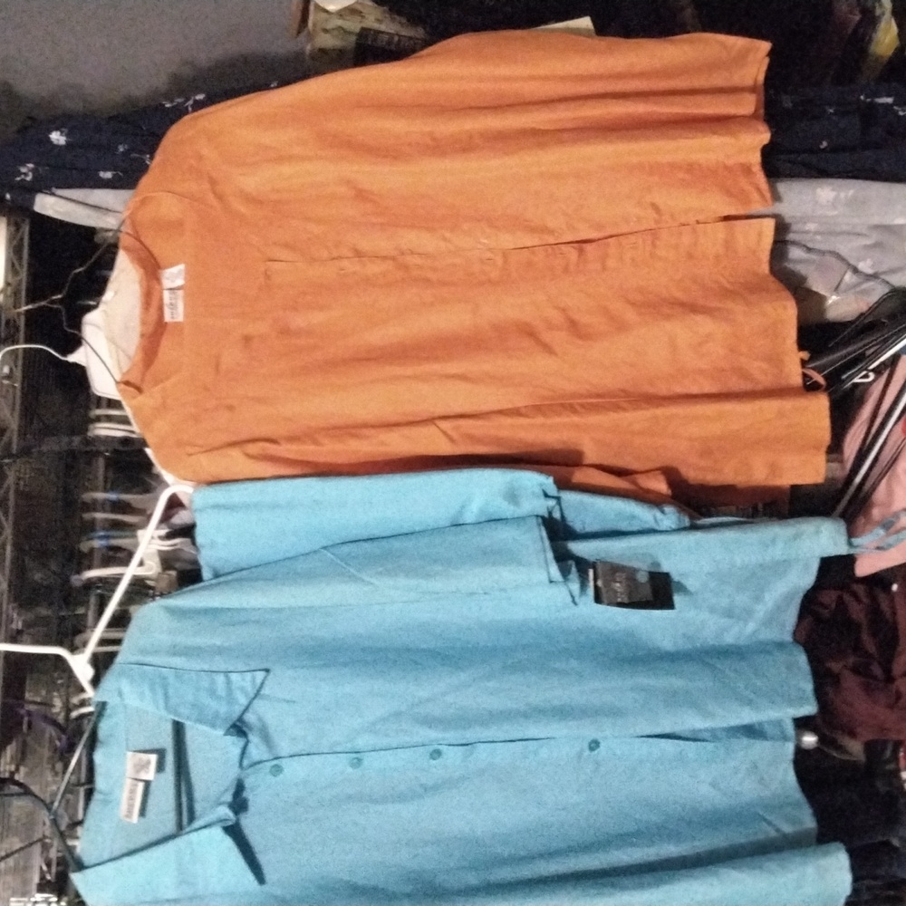 Stylish Blue and Orange Shirts And Kapris